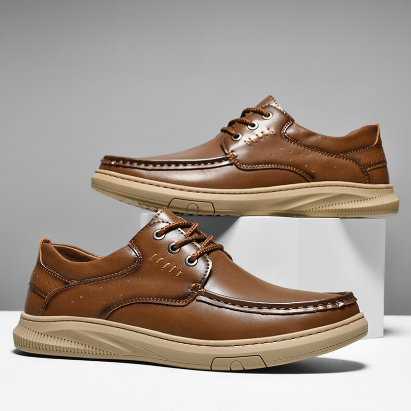 Darío | Zapatos Casual de Cuero Hombre Suela Gruesa