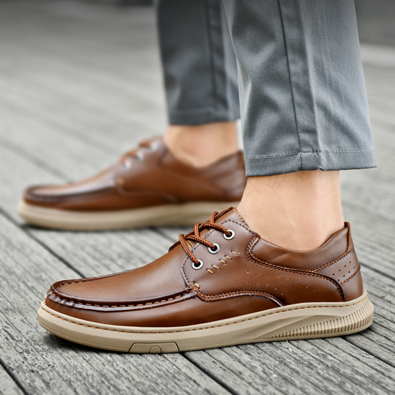 Darío | Zapatos Casual de Cuero Hombre Suela Gruesa