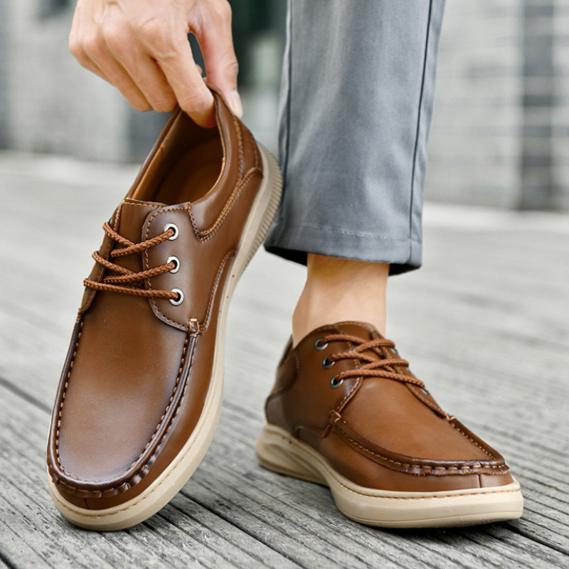 Darío | Zapatos Casual de Cuero Hombre Suela Gruesa