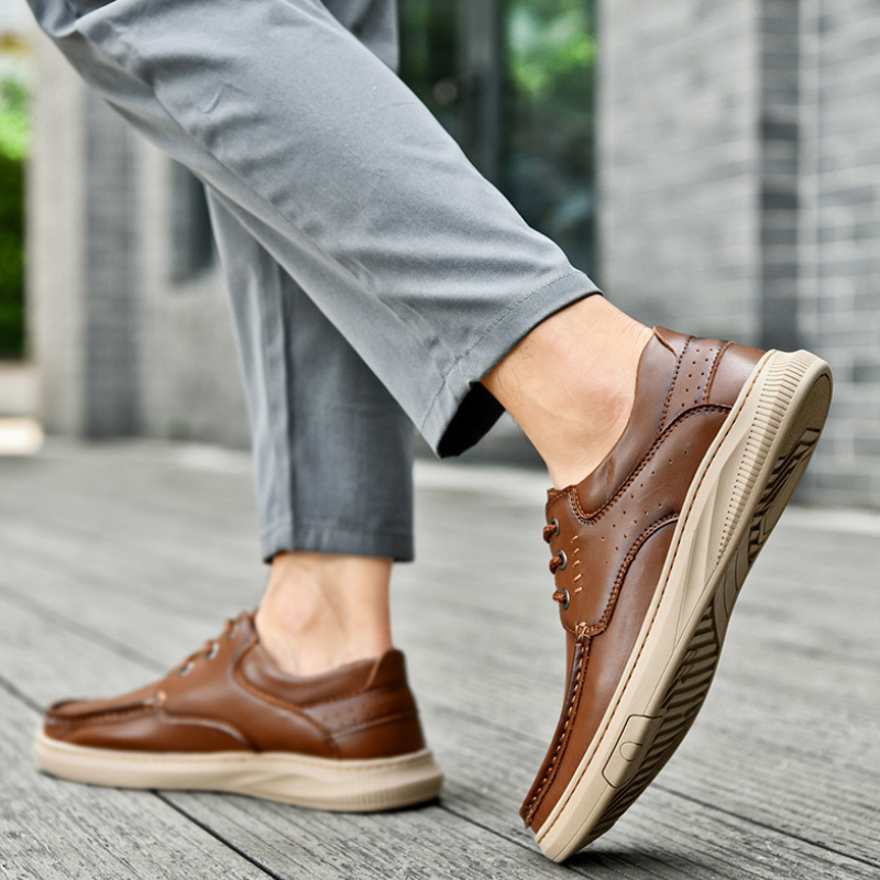 Darío | Zapatos Casual de Cuero Hombre Suela Gruesa