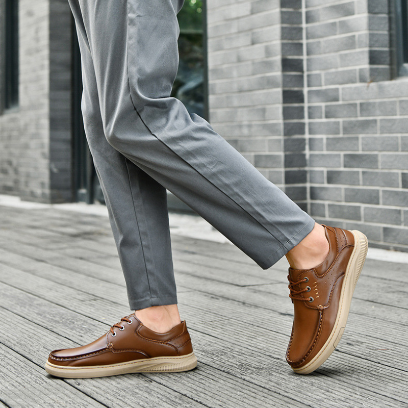 Darío | Zapatos Casual de Cuero Hombre Suela Gruesa