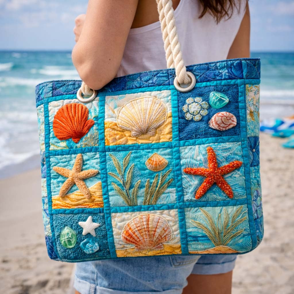 Dolores | Bolso Tote Acolchado Estampado Africano Mujer Asas de Cuerda