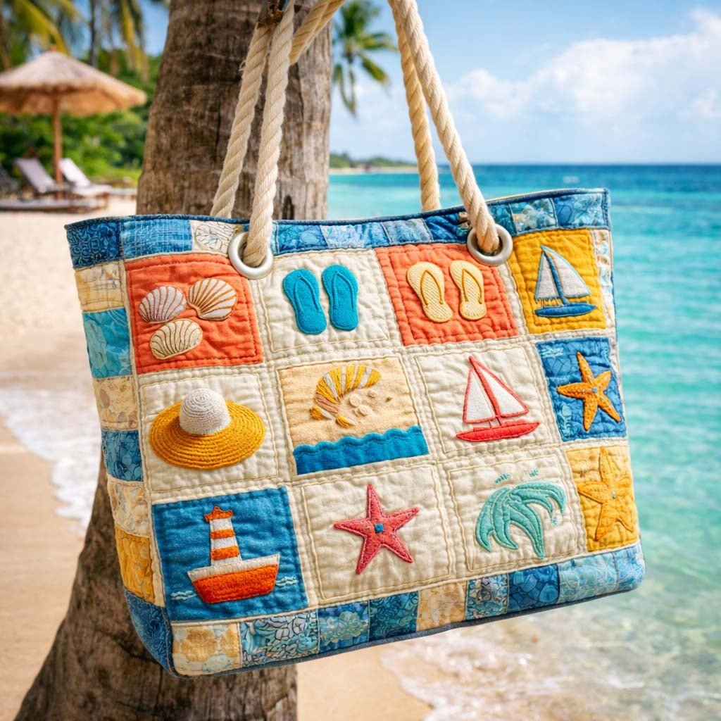 Dolores | Bolso Tote Acolchado Estampado Africano Mujer Asas de Cuerda