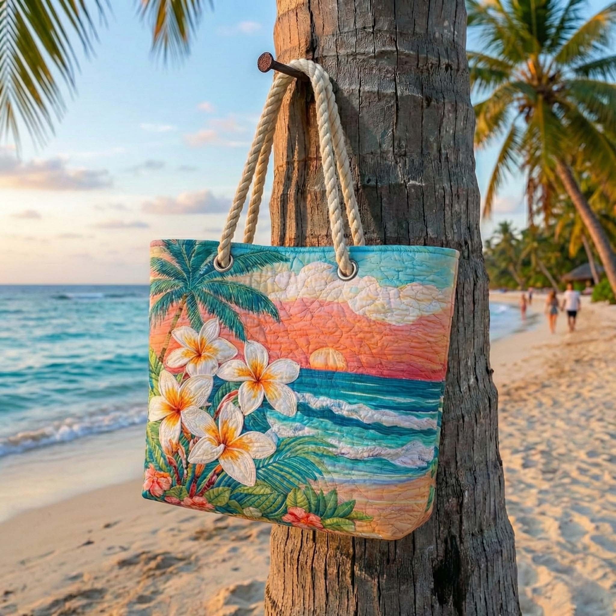 Dolores | Bolso Tote Acolchado Estampado Africano Mujer Asas de Cuerda
