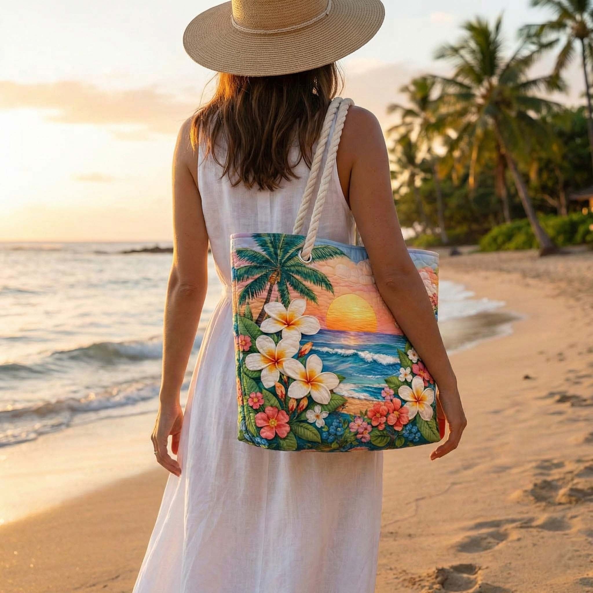 Dolores | Bolso Tote Acolchado Estampado Africano Mujer Asas de Cuerda
