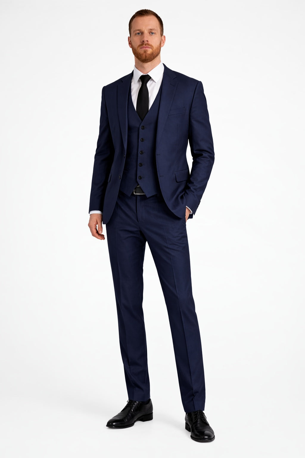 Eduardo | Traje de Tres Piezas de Lino Hombre Chaqueta Chaleco Pantalón