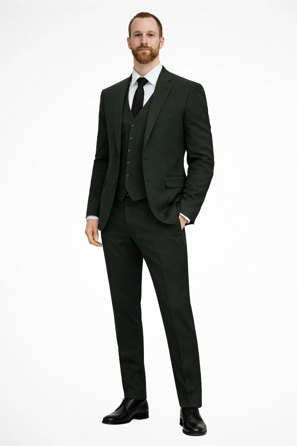Eduardo | Traje de Tres Piezas de Lino Hombre Chaqueta Chaleco Pantalón