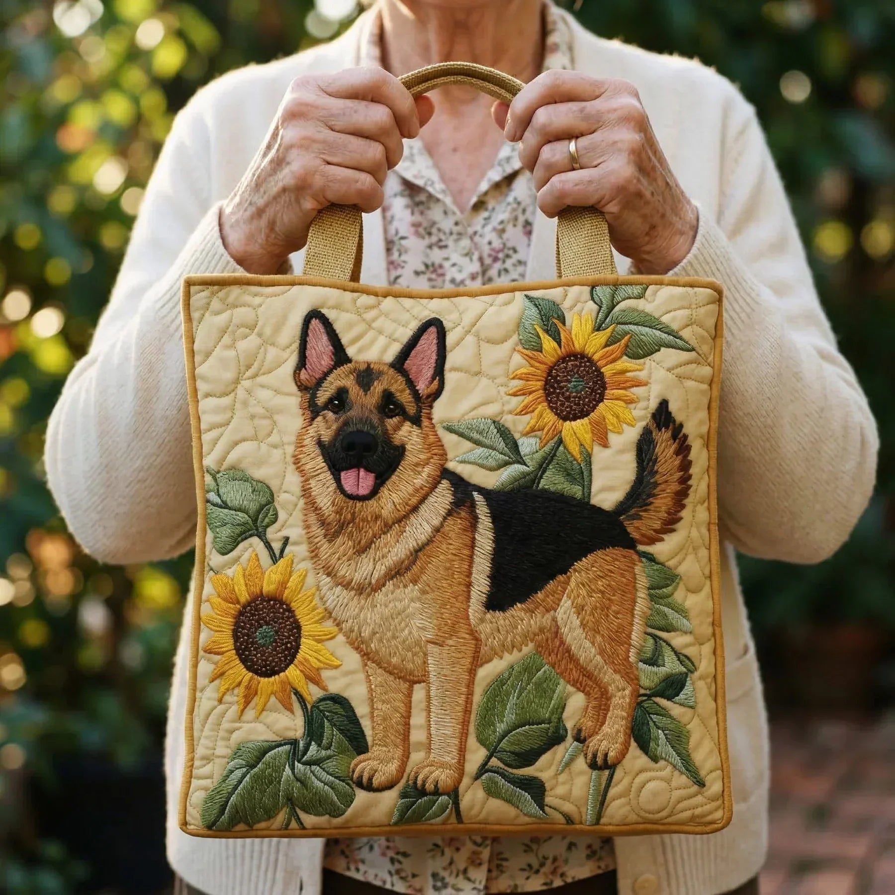 Encarnación | Bolso Tote Acolchado Hecho a Mano Mujer Piano