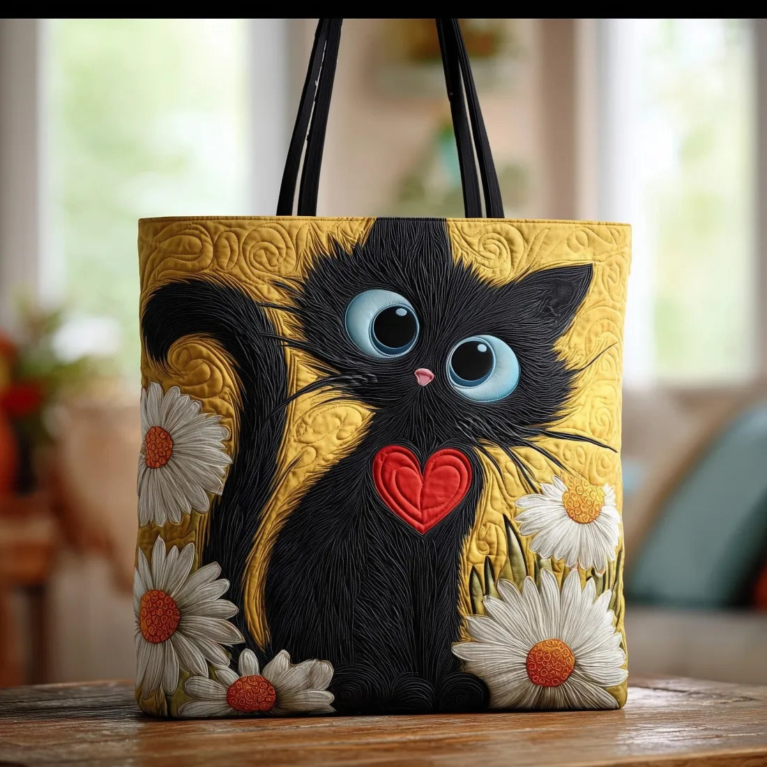 Encarnación | Bolso Tote Acolchado Hecho a Mano Mujer Piano