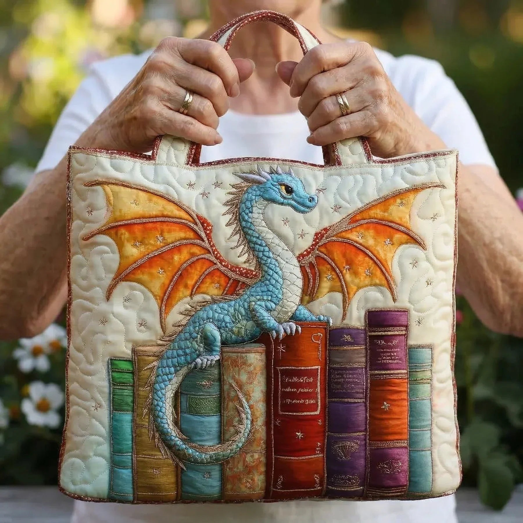 Encarnación | Bolso Tote Acolchado Hecho a Mano Mujer Piano