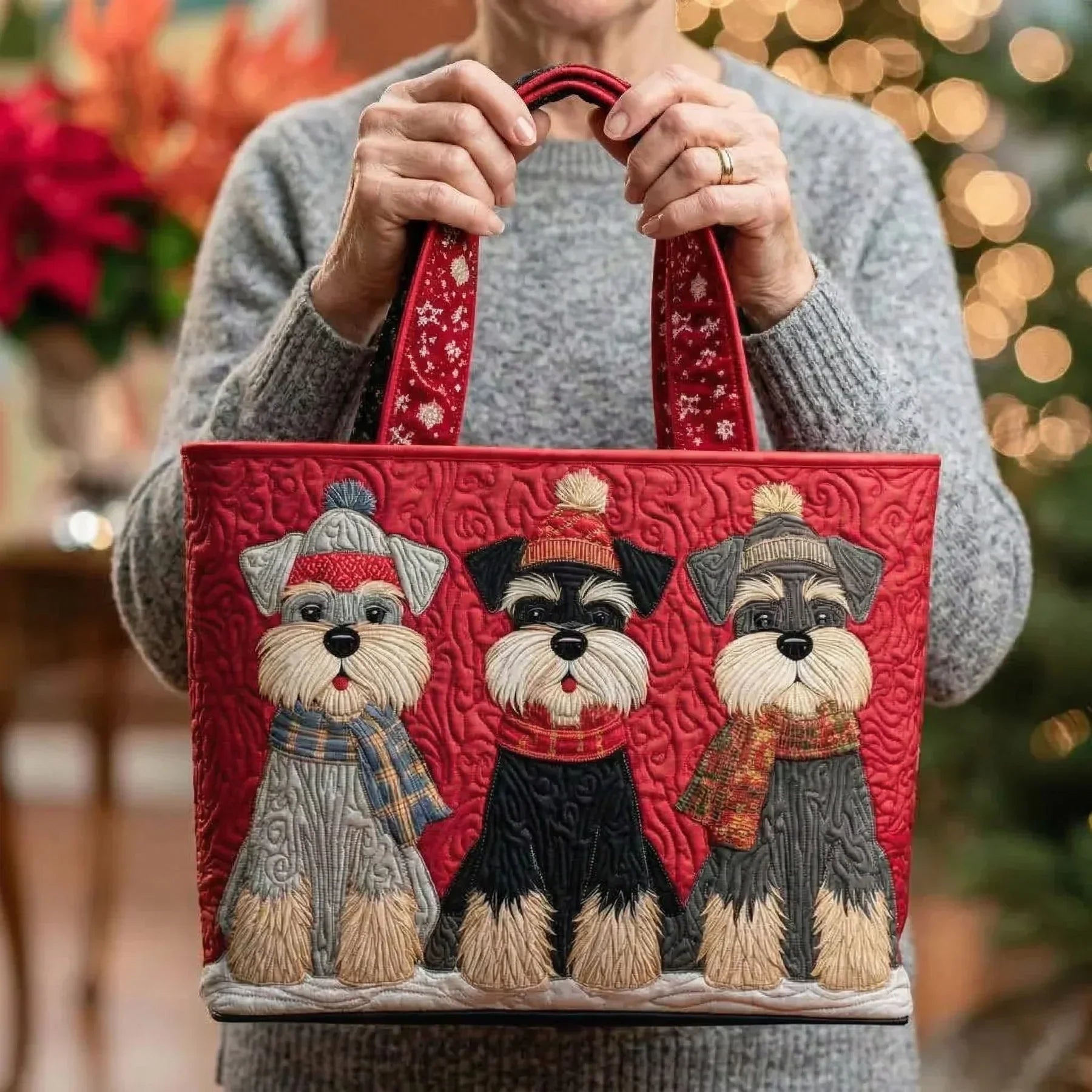 Encarnación | Bolso Tote Acolchado Hecho a Mano Mujer Piano