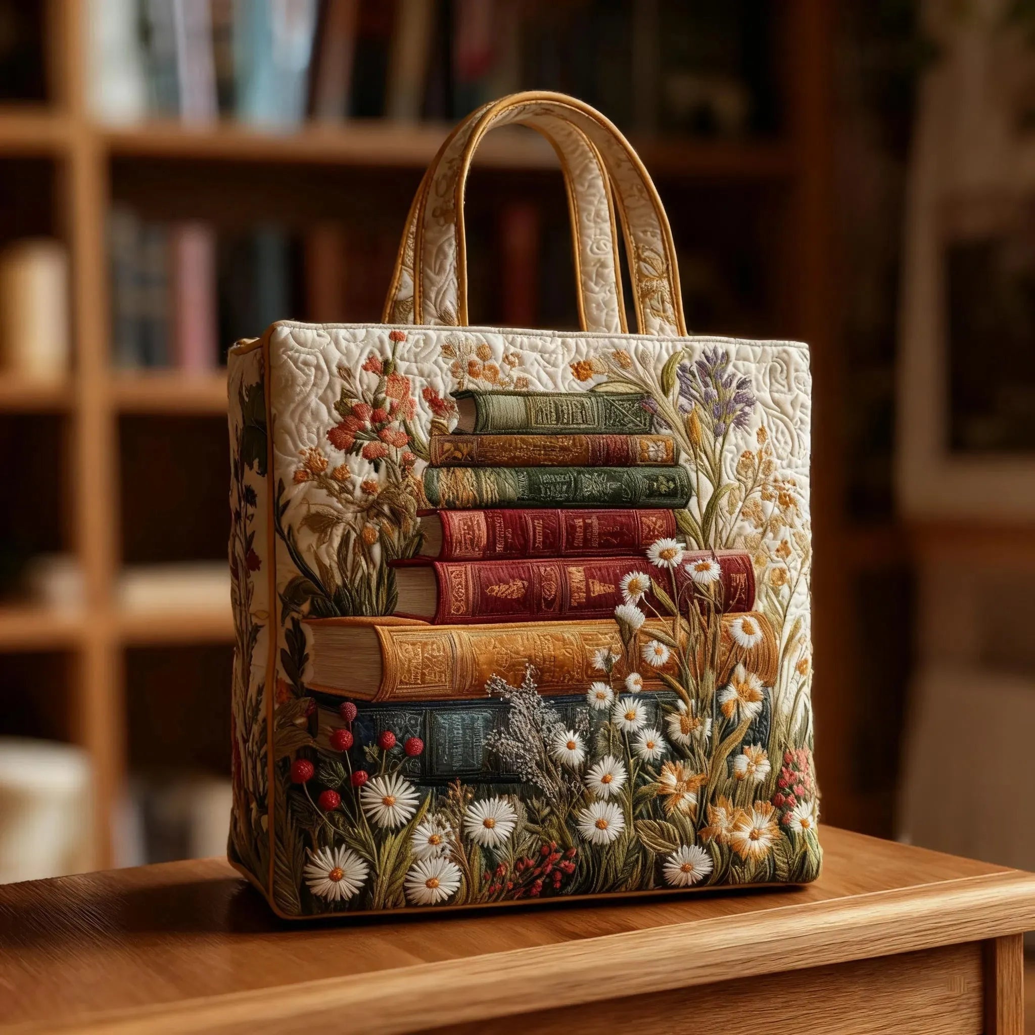 Encarnación | Bolso Tote Acolchado Hecho a Mano Mujer Piano
