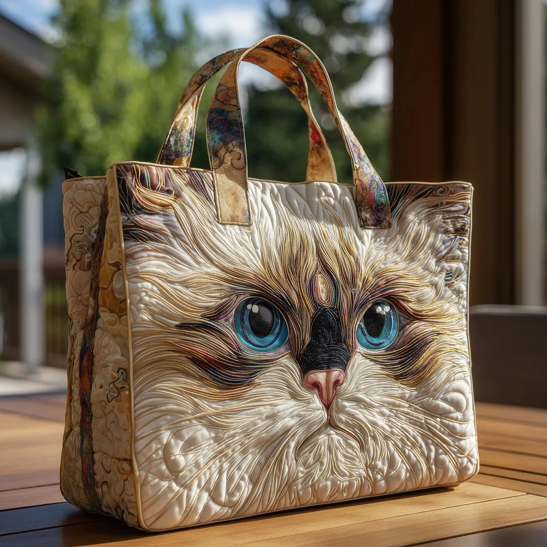 Encarnación | Bolso Tote Acolchado Hecho a Mano Mujer Piano