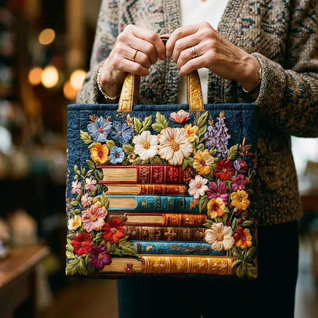 Encarnación | Bolso Tote Acolchado Hecho a Mano Mujer Piano