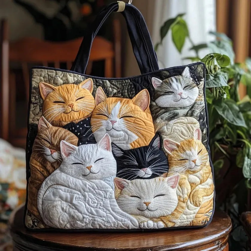 Encarnación | Bolso Tote Acolchado Hecho a Mano Mujer Piano