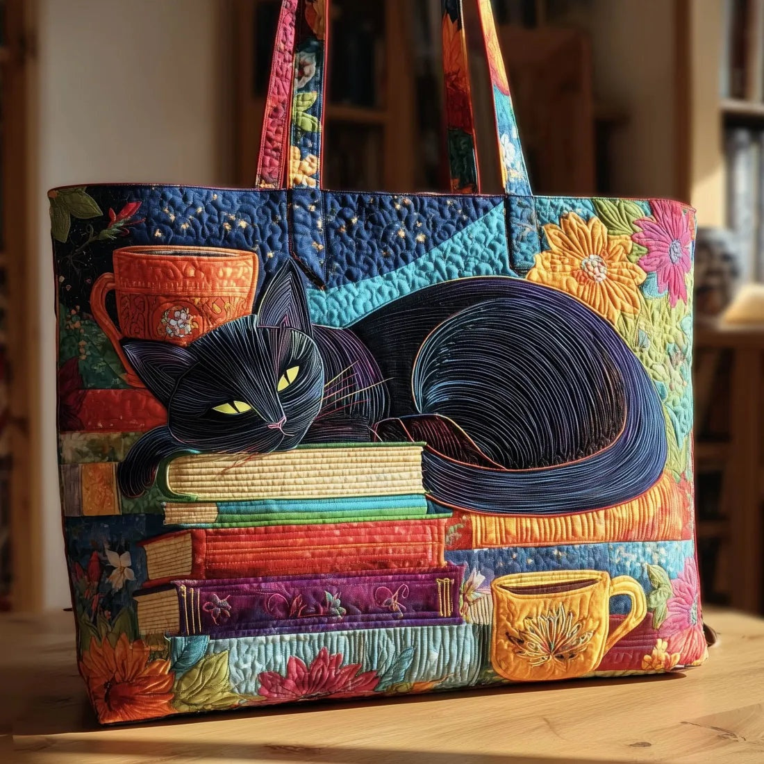 Encarnación | Bolso Tote Acolchado Hecho a Mano Mujer Piano
