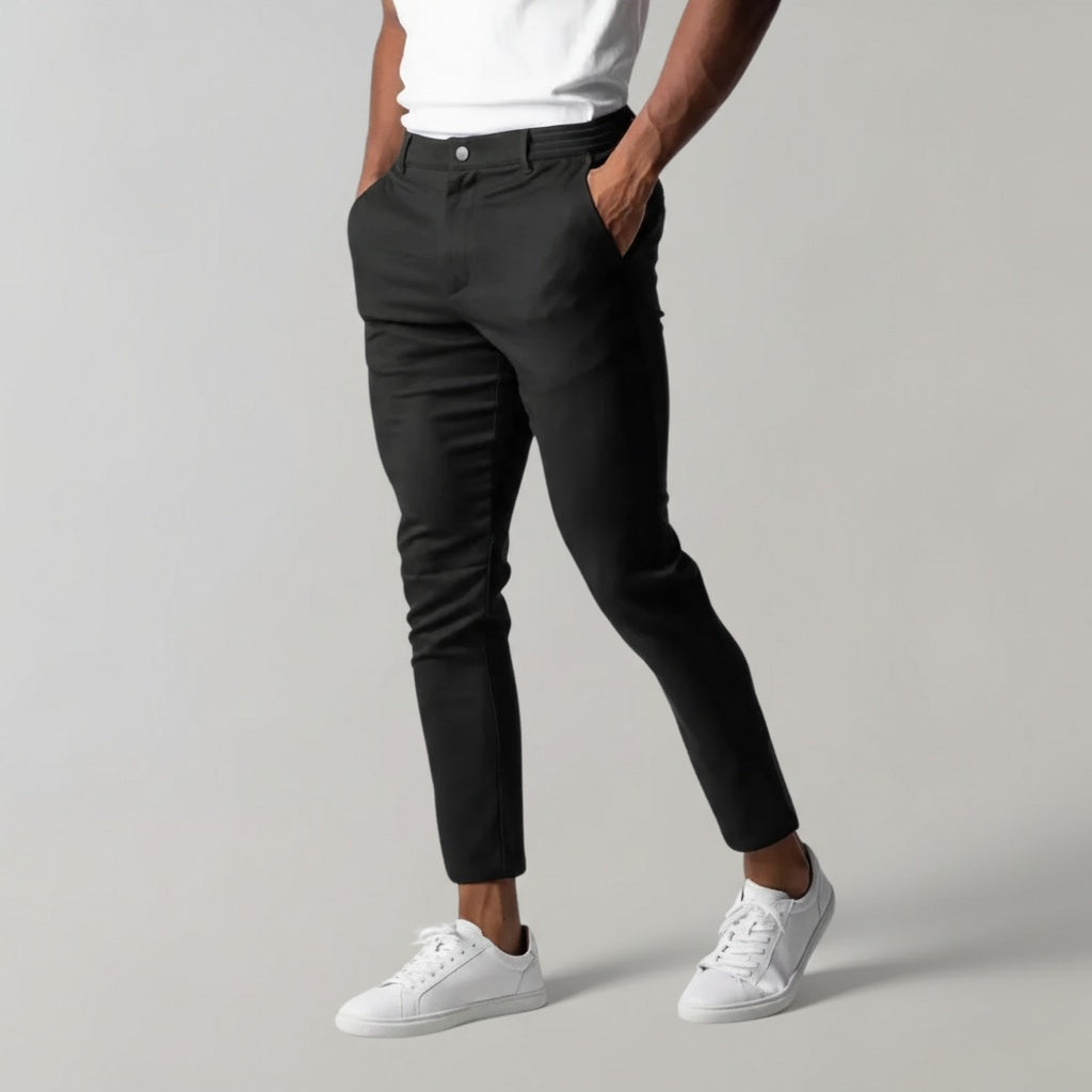Enrique | Pantalón Chino Cropped Hombre Corte Slim