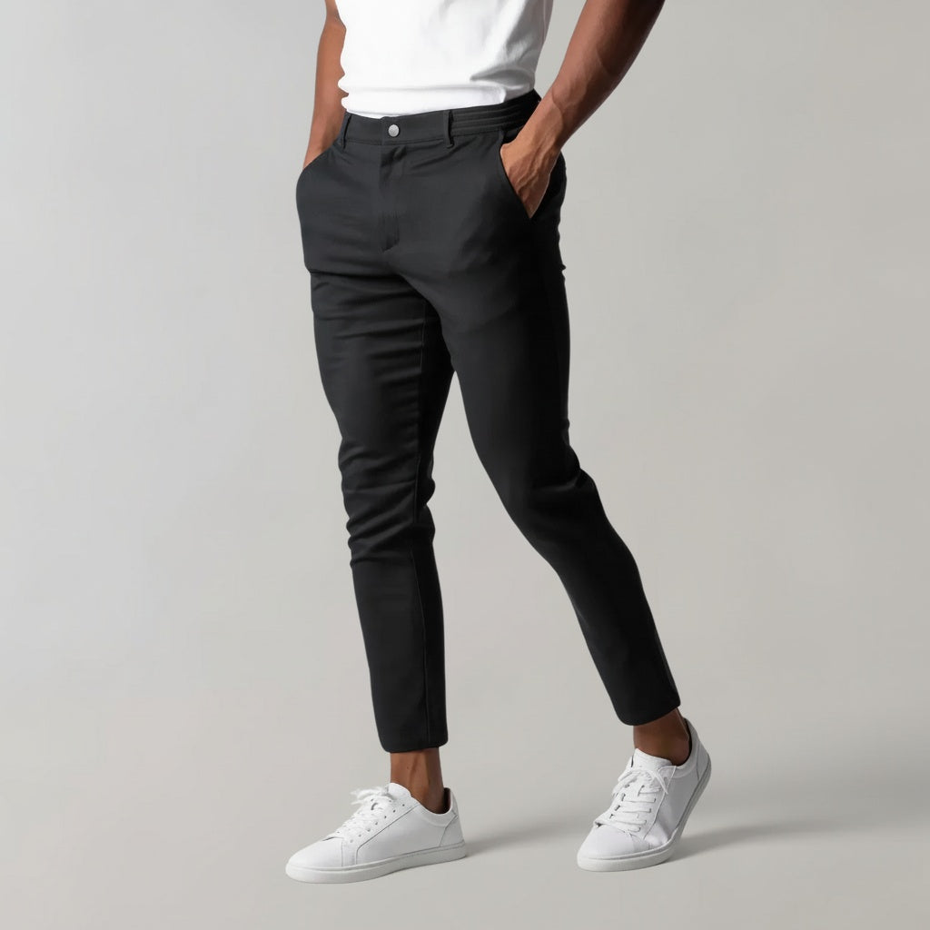Enrique | Pantalón Chino Cropped Hombre Corte Slim