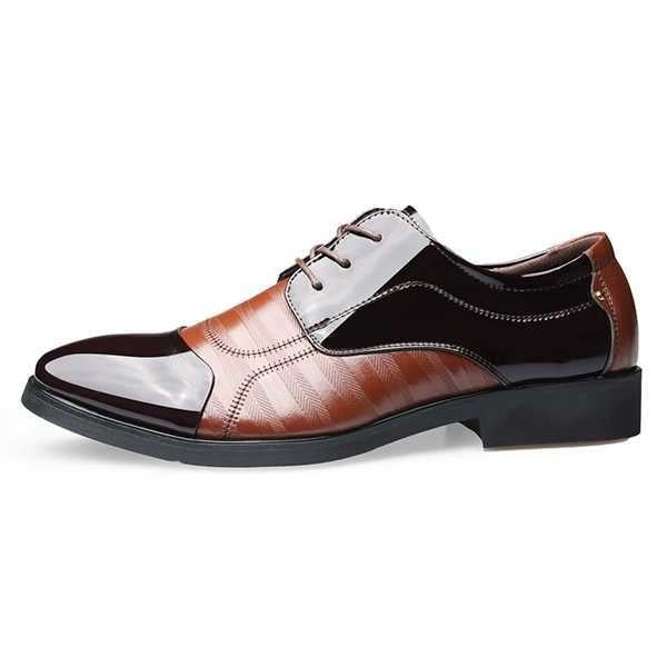 Ernesto | Zapatos Oxford de Charol Hombre Puntera Bicolor