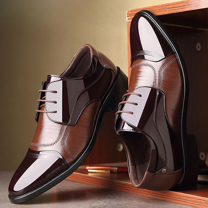 Ernesto | Zapatos Oxford de Charol Hombre Puntera Bicolor