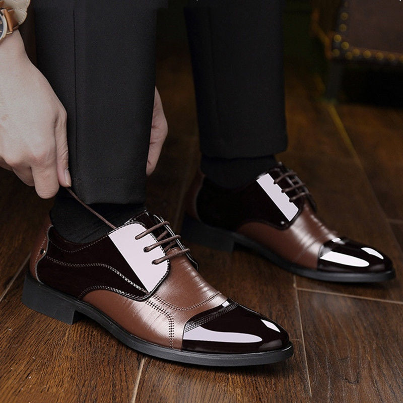 Ernesto | Zapatos Oxford de Charol Hombre Puntera Bicolor