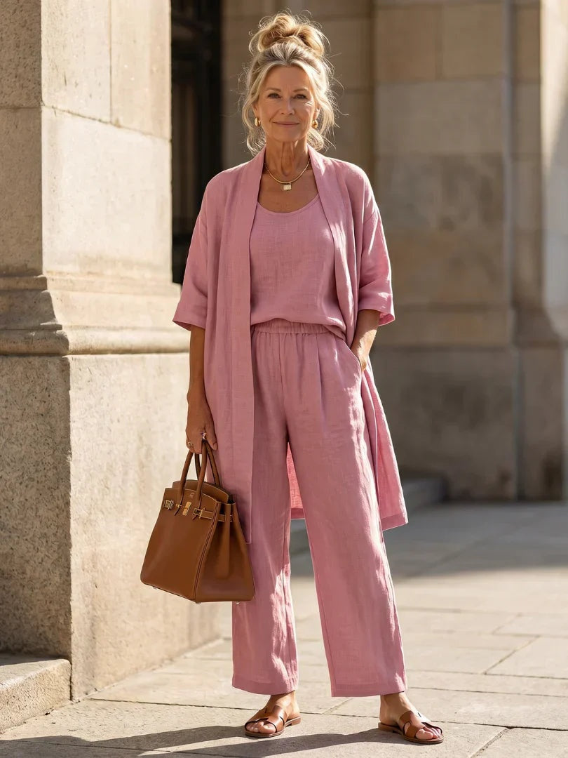 Esperanza | Conjunto de Lino Elegante Mujer Chaqueta y Pantalón