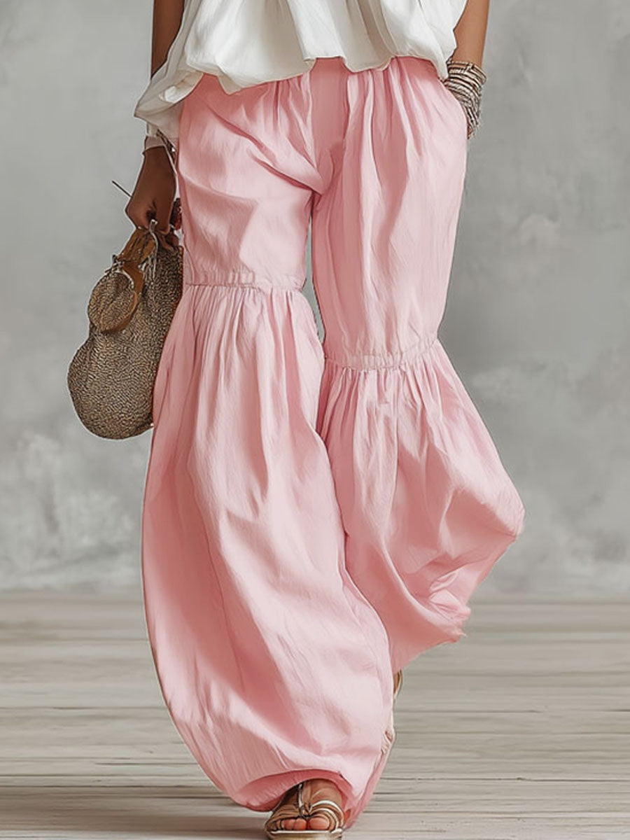 Esperanza | Conjunto Top Cuello Alto y Pantalón Palazzo Mujer