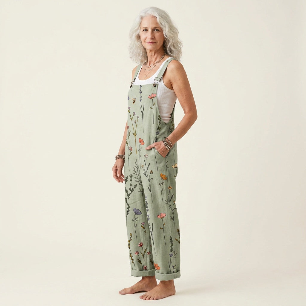 Esperanza | Peto Estampado Floral Mujer Tirantes Ajustables