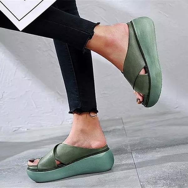Esperanza | Sandalias Planas Cruzadas Mujer Tiras