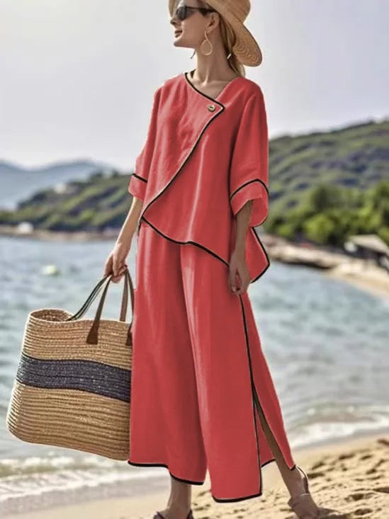 Esther | Conjunto Elegante Mujer Fluido Verano