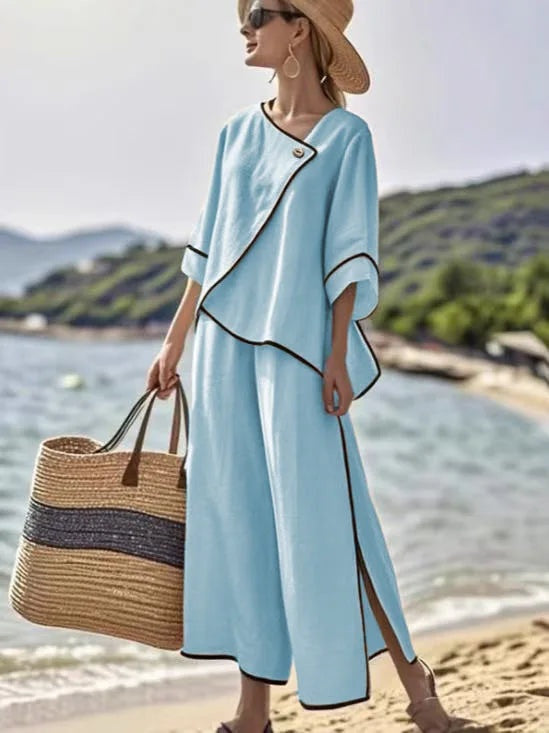 Esther | Conjunto Elegante Mujer Fluido Verano