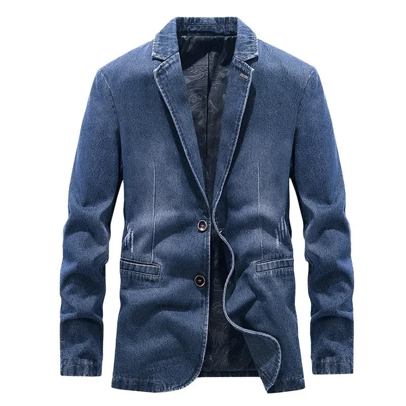 Felipe | Cazadora Vaquera de Denim Hombre Corte Blazer
