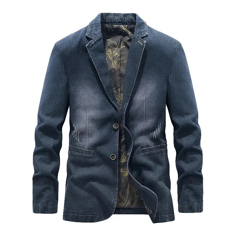 Felipe | Cazadora Vaquera de Denim Hombre Corte Blazer