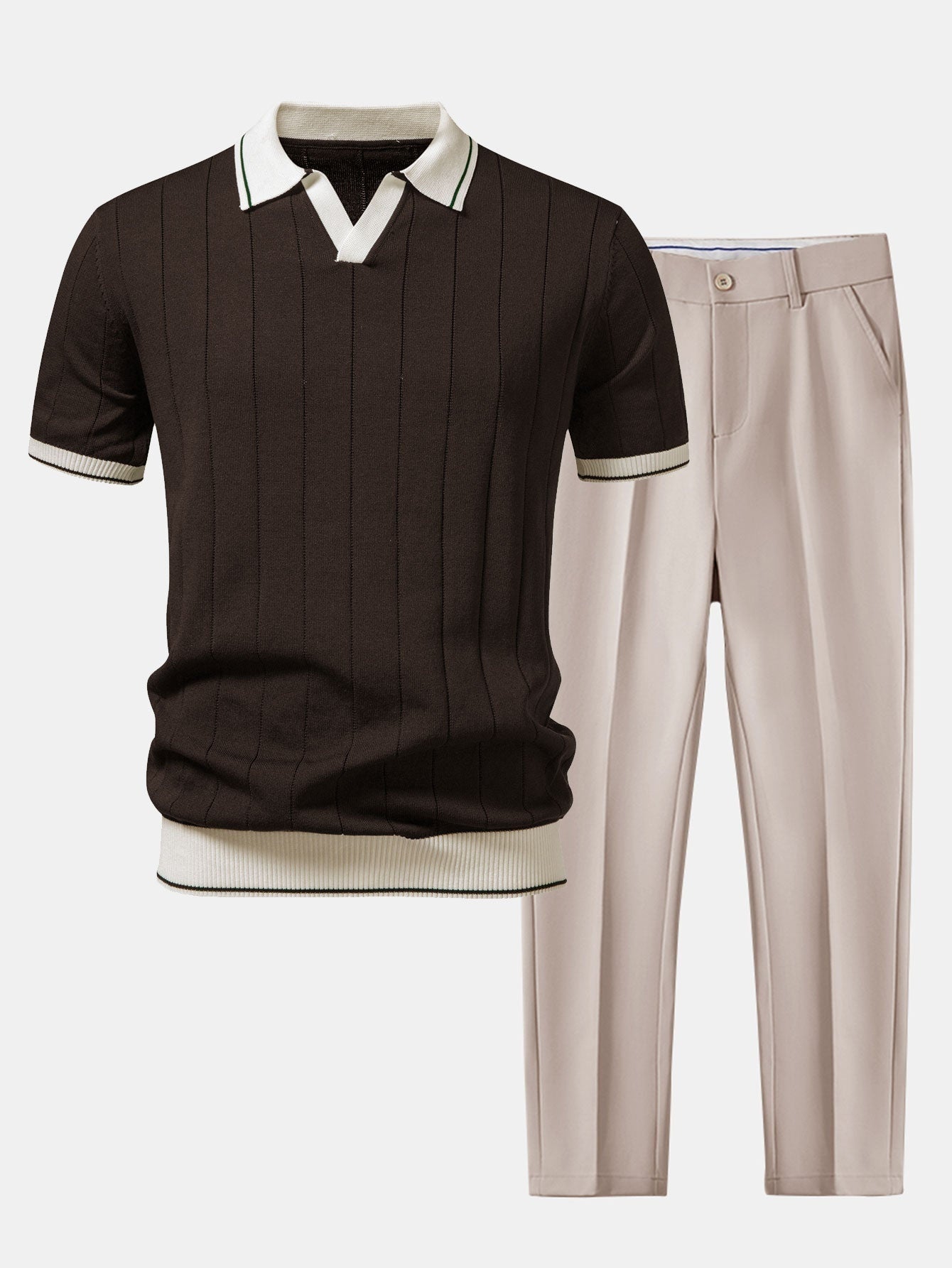 Felipe | Conjunto Polo de Punto Hombre Pantalón de Vestir