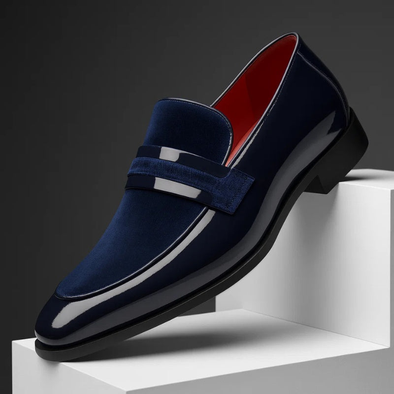Felipe | Mocasín de Cuero y Ante Hombre Suela Clásica