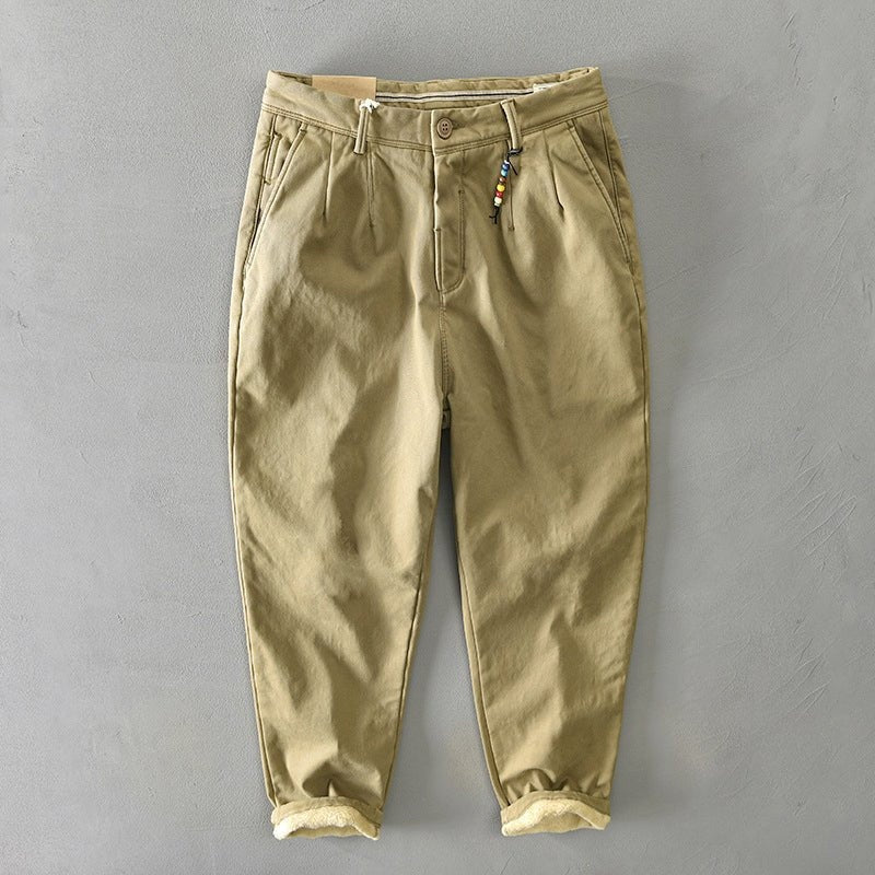 Felipe | Pantalón Chino Cropped Hombre Dobladillo Contrastado
