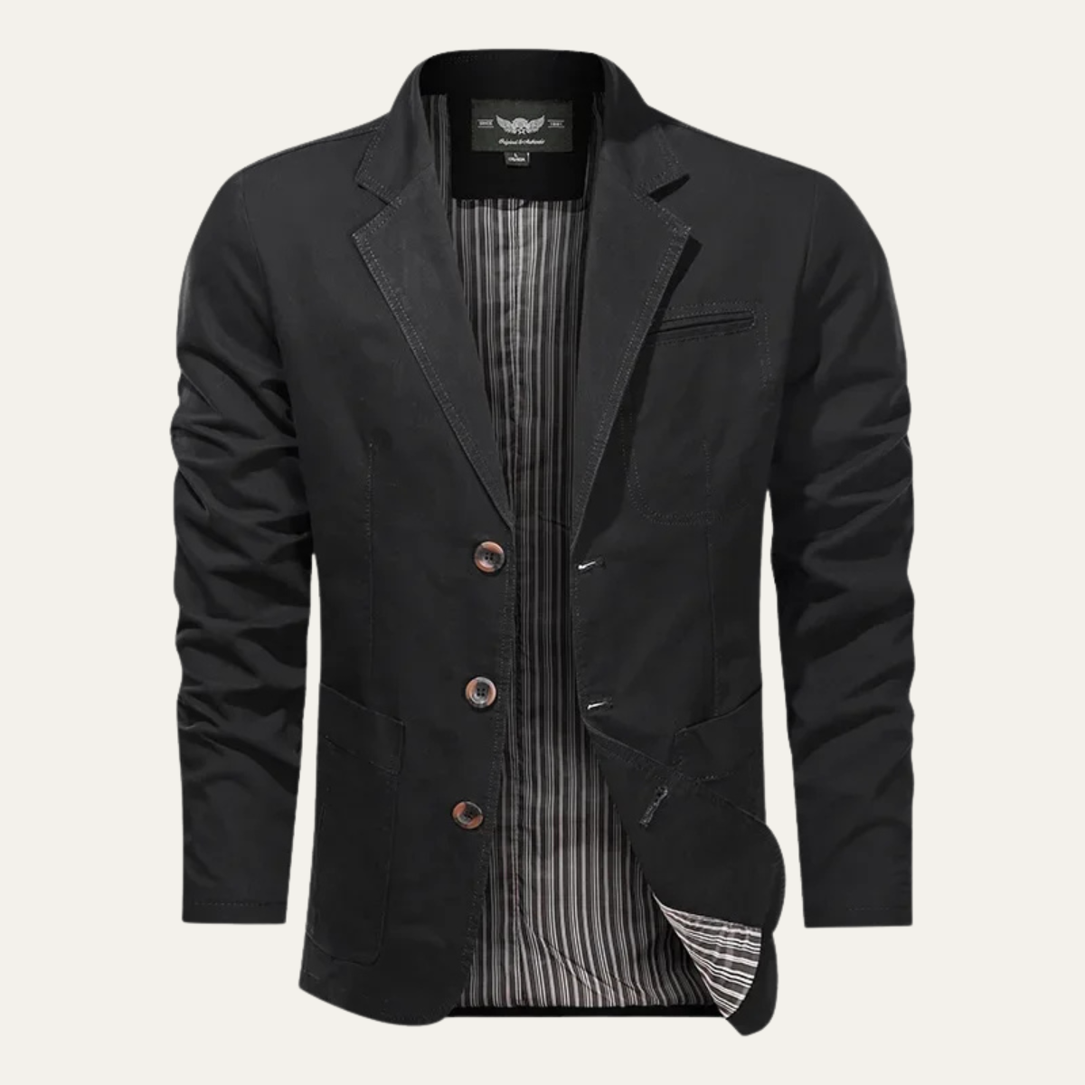 Fernando | Blazer de Algodón Casual Hombre Botonadura Bolsillos
