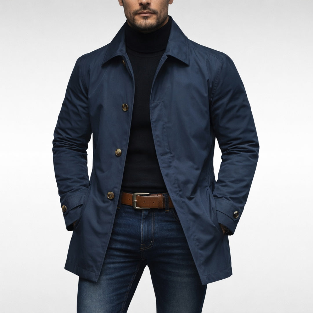 Fernando | Gabardina Impermeable Hombre Corte Clásico