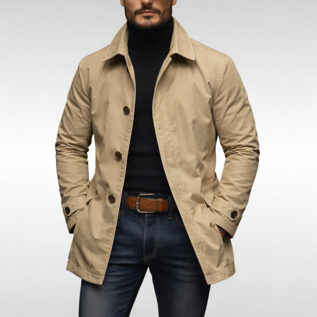 Fernando | Gabardina Impermeable Hombre Corte Clásico