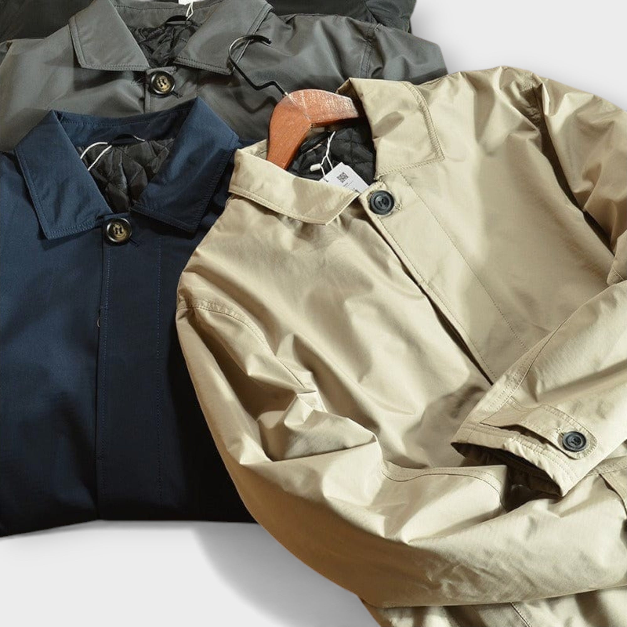 Fernando | Gabardina Impermeable Hombre Corte Clásico