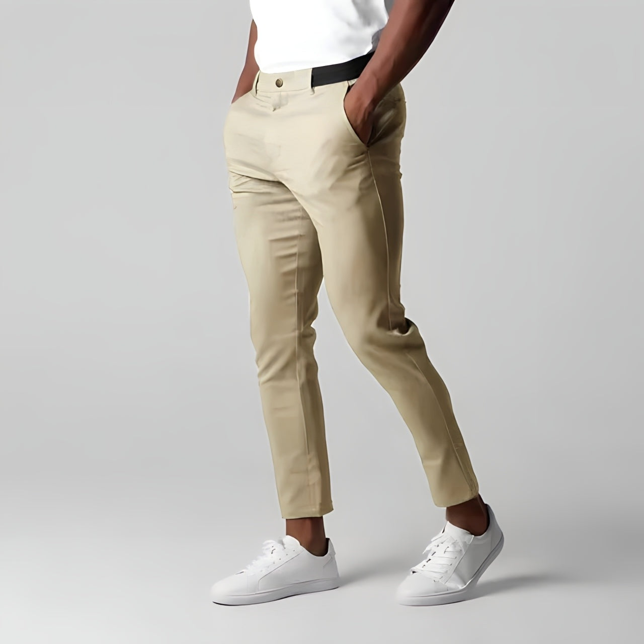 Fernando | Pantalón Chino Slim Fit Hombre Elástico Tobillero