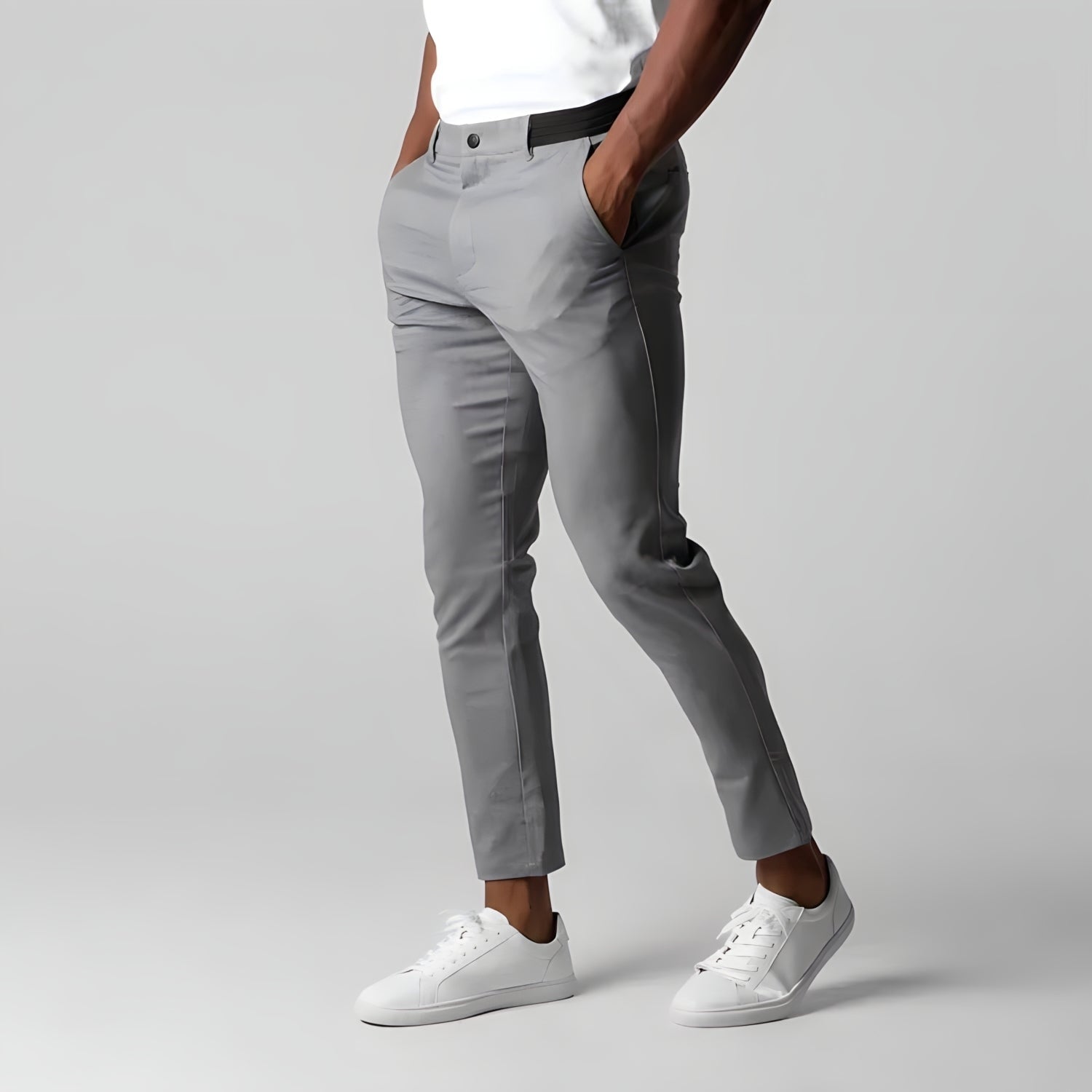 Fernando | Pantalón Chino Slim Fit Hombre Elástico Tobillero