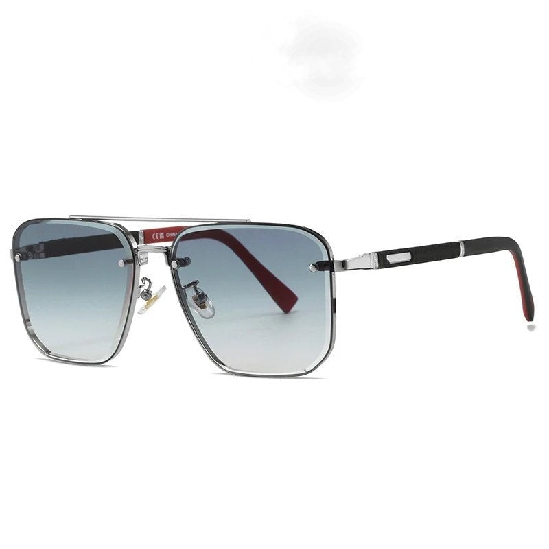 Gafas de Sol Aviador Cuadradas Hombre Montura Metal