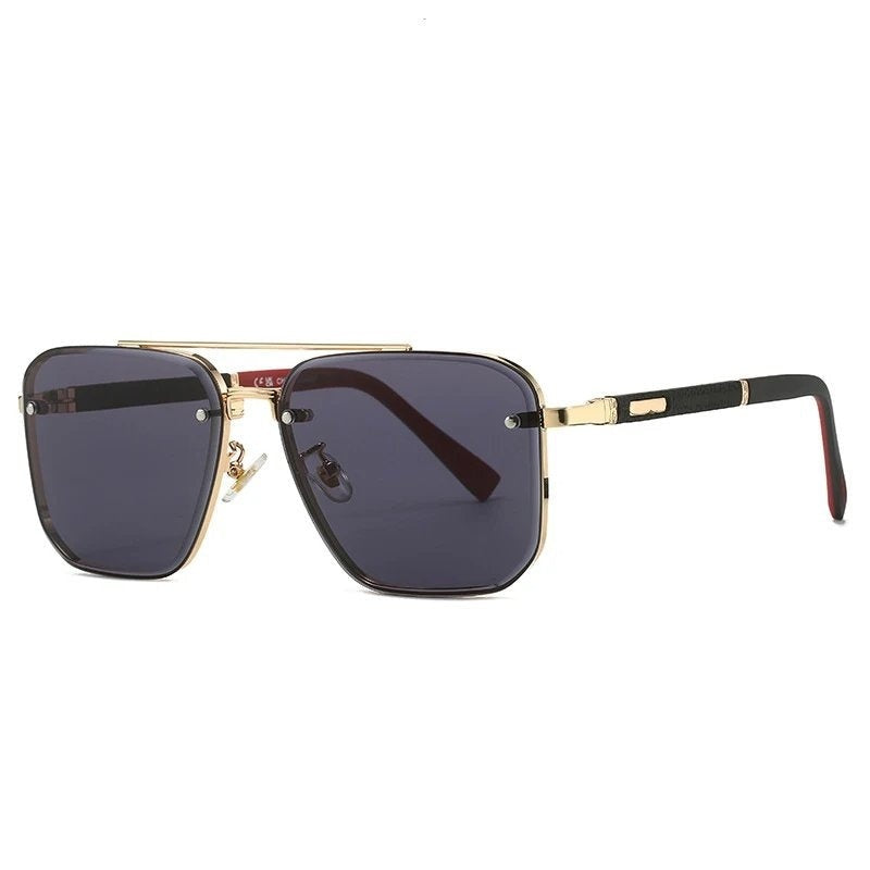 Gafas de Sol Aviador Cuadradas Hombre Montura Metal