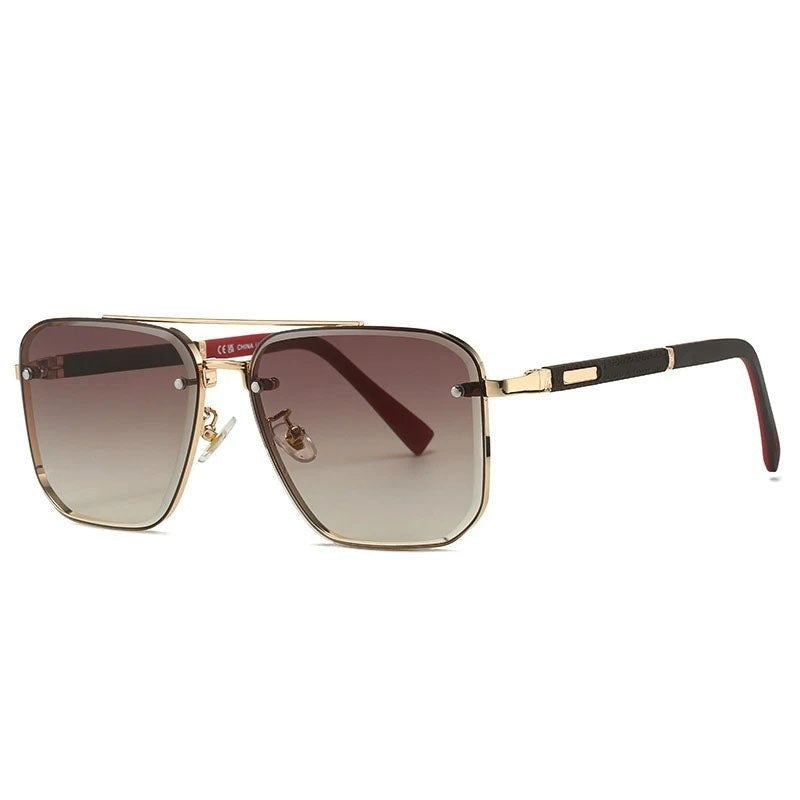 Gafas de Sol Aviador Cuadradas Hombre Montura Metal
