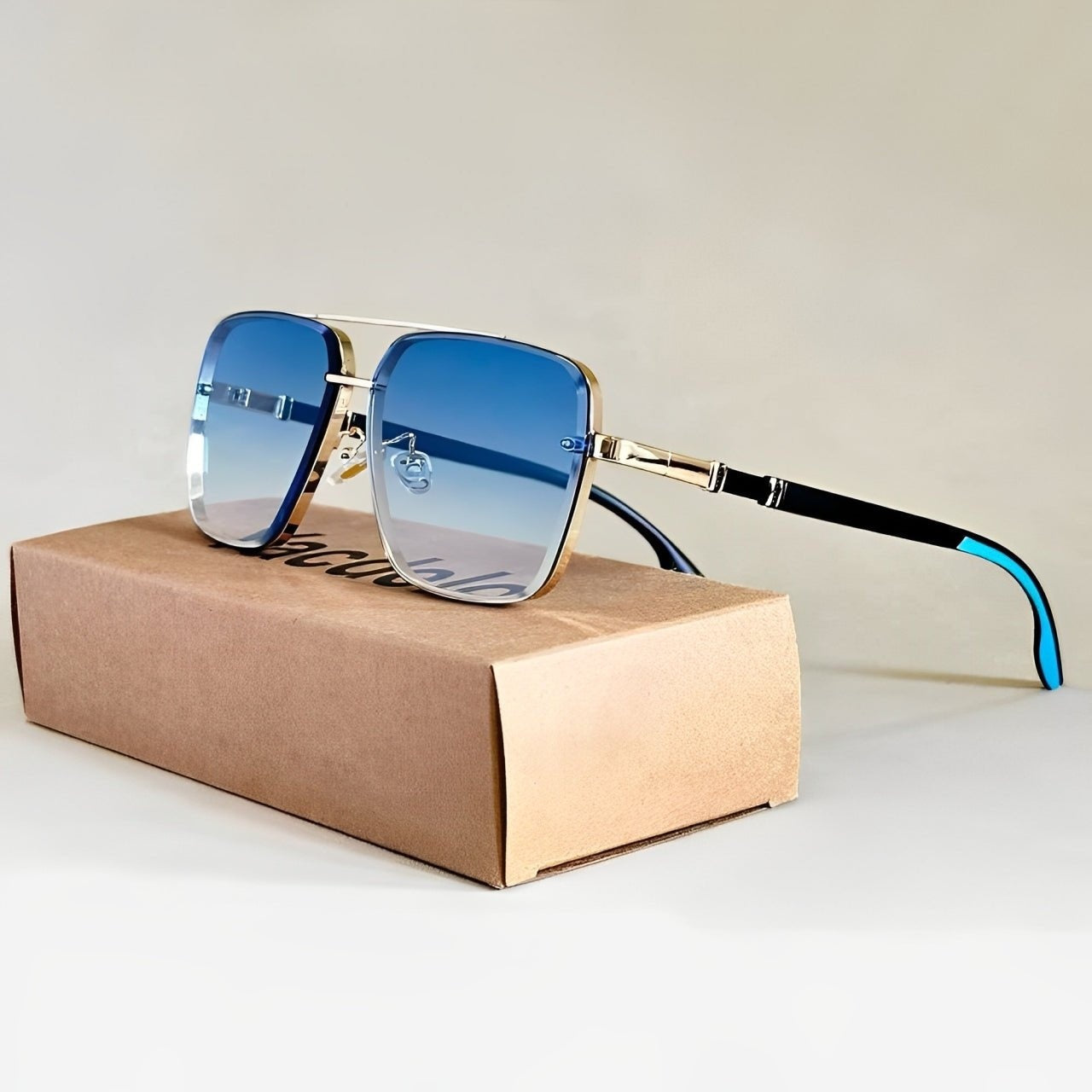Gafas de Sol Aviador Hombre Gradiente UV400