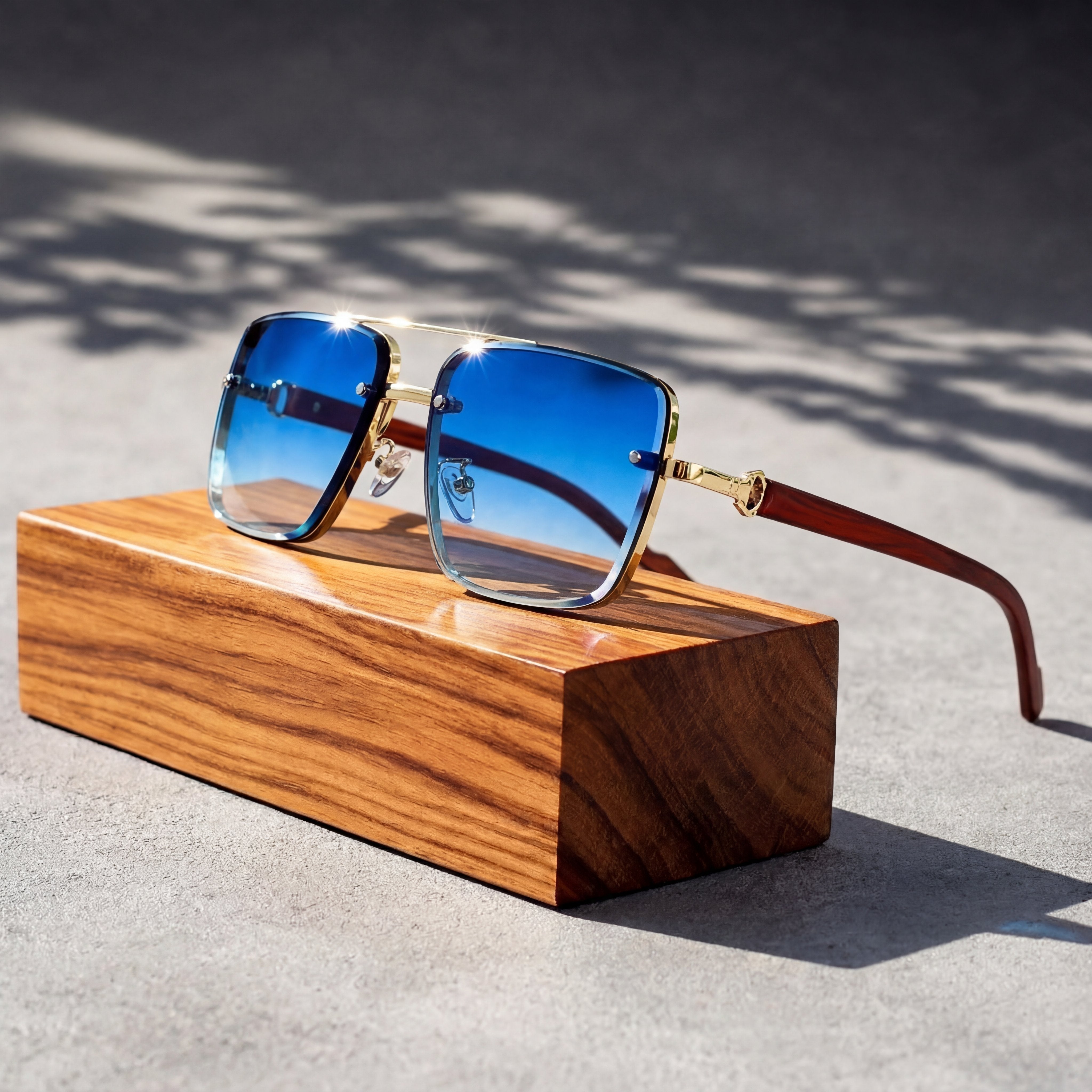 Gafas de Sol Aviador Hombre Marco Dorado