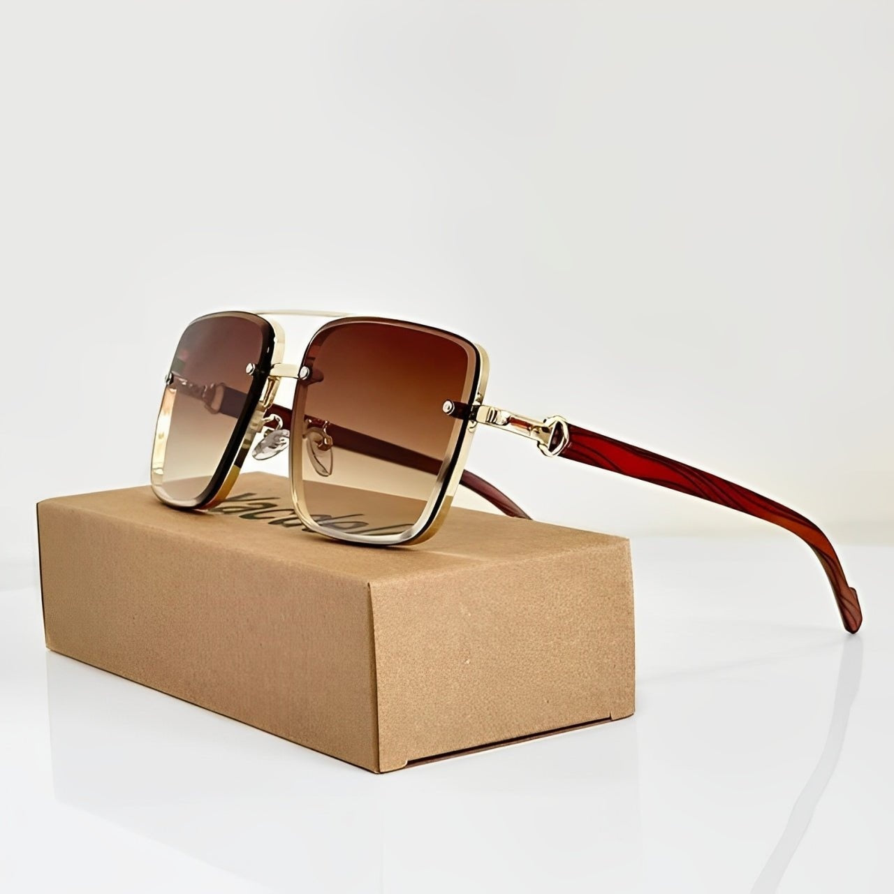 Gafas de Sol Aviador Hombre Marco Dorado