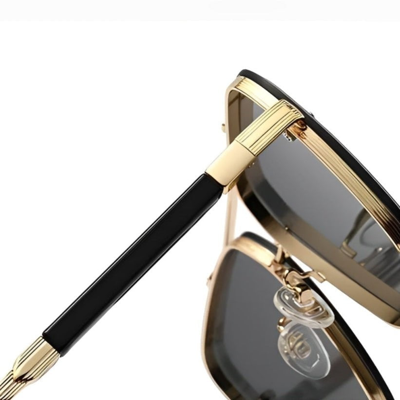 Gafas de Sol Aviador Marco Dorado Hombre Lentes Gradiente