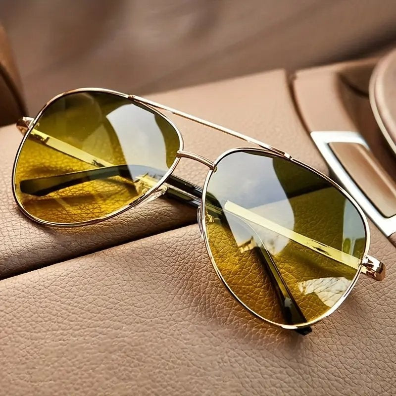 Gafas de Sol Aviador Mujer Marco Dorado Lentes Degradadas